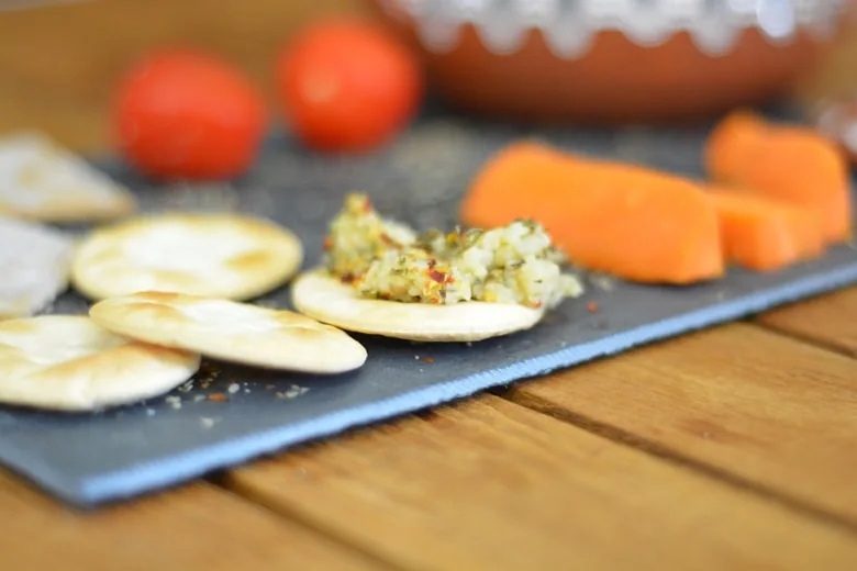 Maltese Galletti with bigilla dip