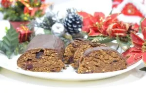 Cross-section of a Maltese Style Christmas Log