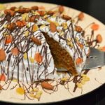 A slice of Vegan prinjolata ed during carnival