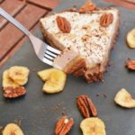 A bite out of the healthy vegan banoffee pie